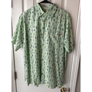 Salt Life Button Down Fishing Lures Men's Shirt Size M